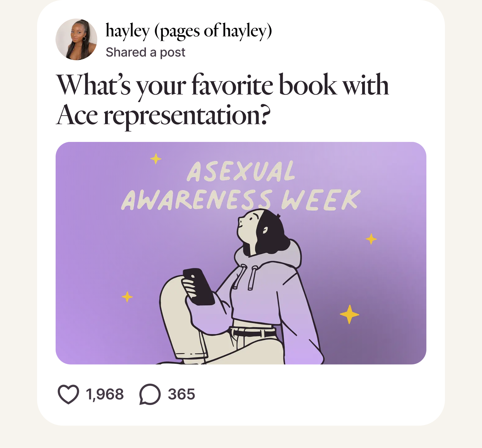 Post from Hayley