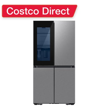 Samsung 23 cu. ft. Bespoke Counter Depth 4-Door Flex Refrigerator with Beverage Zone