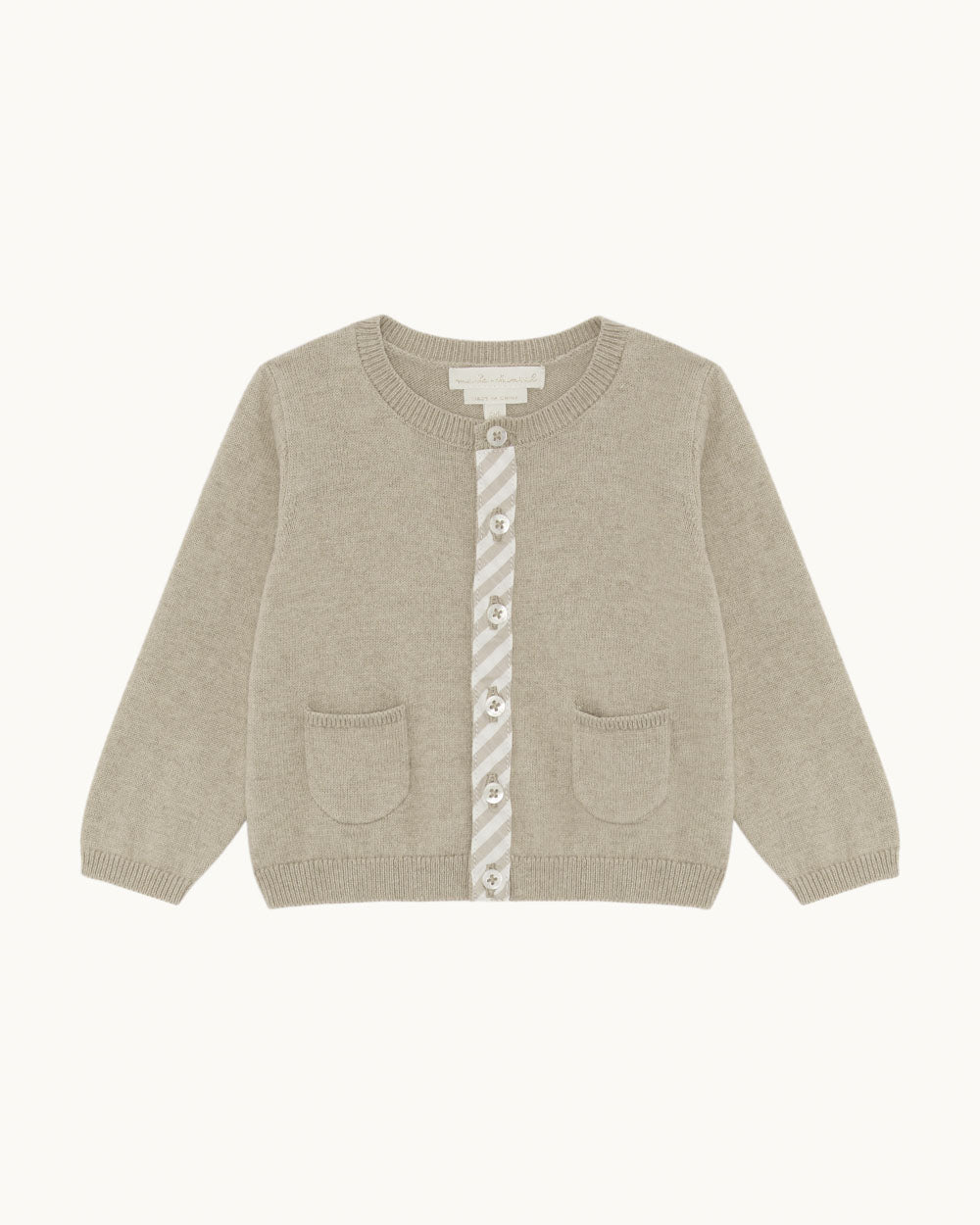 Image of Baby Cardigan - Sepia