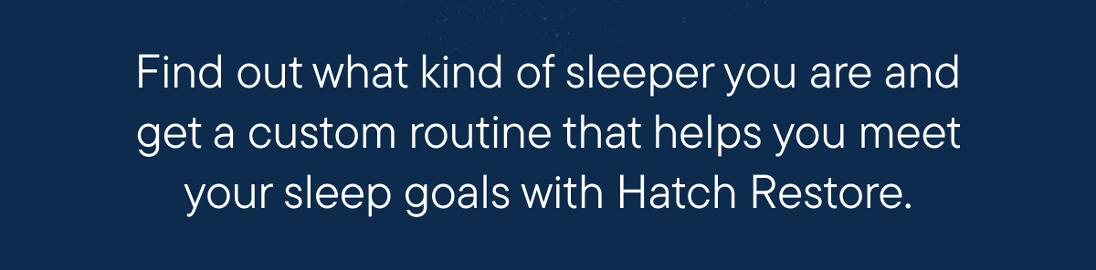 Find out what kind of sleeper you are