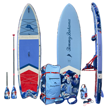 Tommy Bahama Marlin 11’6-inch 2-in-1 Inflatable Paddle Board/Kayak Package