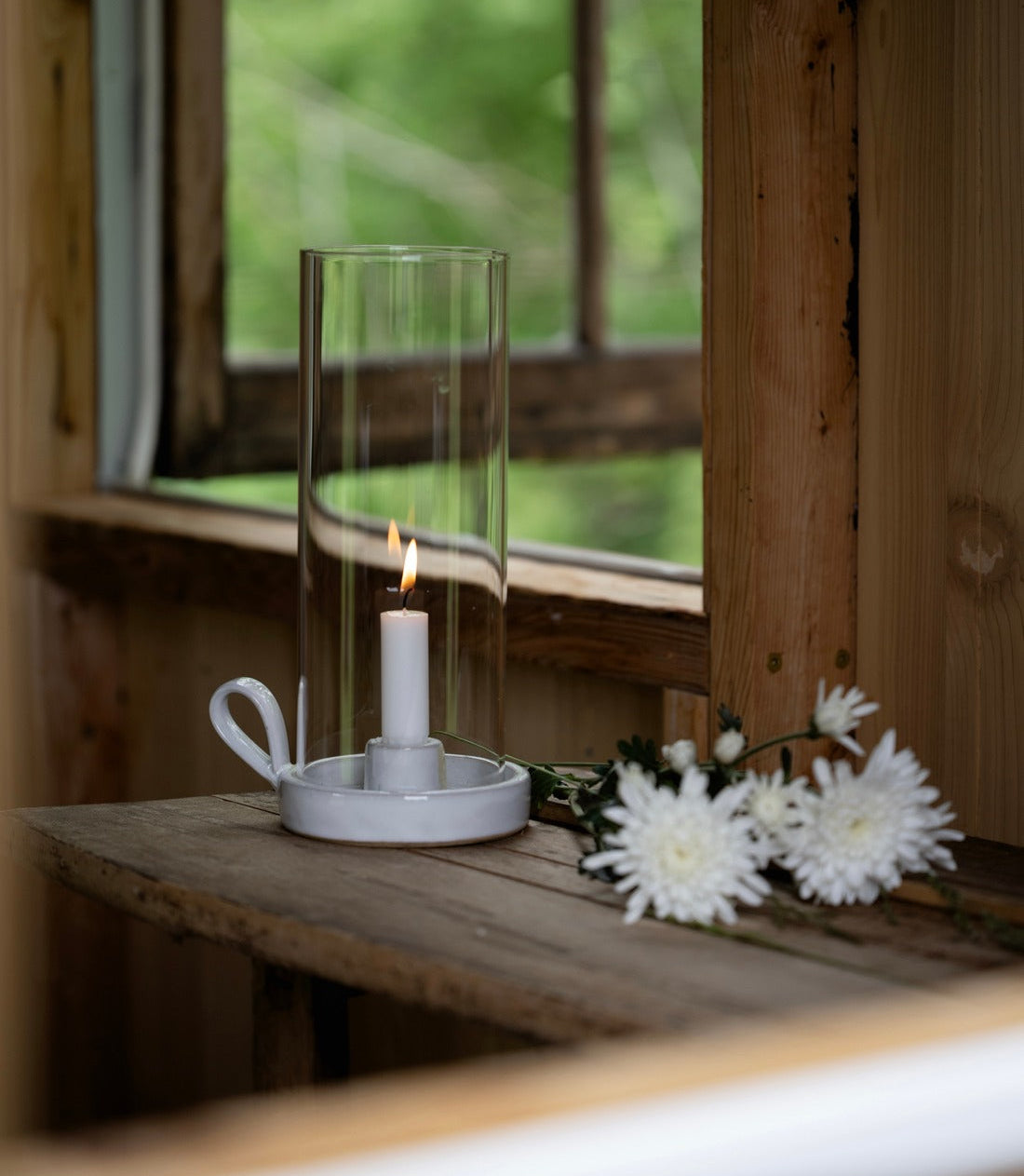Summer candlelight styled on the table