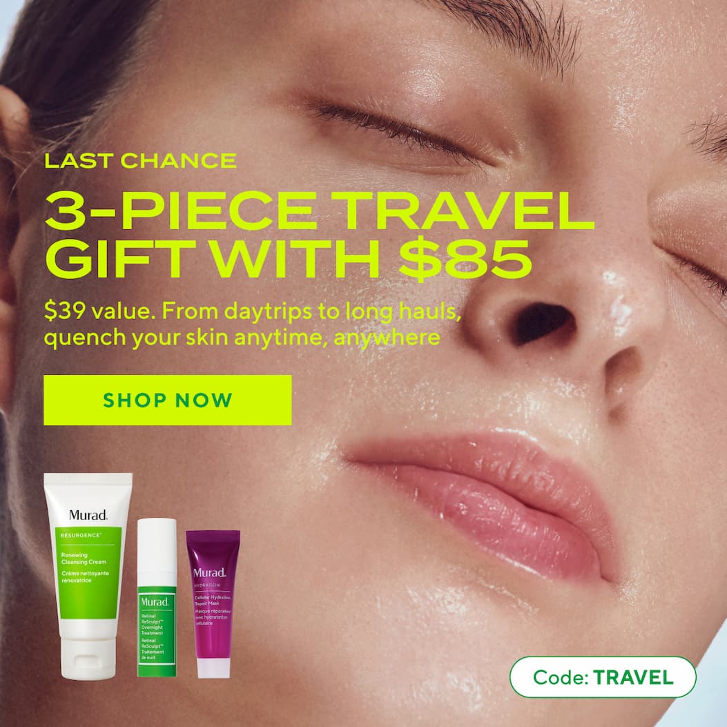 LAST CHANCE: 3-Piece Travel Gift with $85 - From daytrips to long hauls, quench your skin anytime, anywhere 
