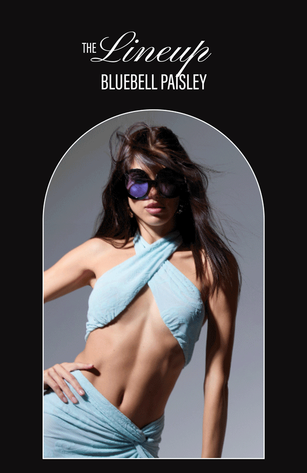 THE LINEUP: ANTIQUE PEONY, BLUEBELL PAISLEY, NOIR WIRL DOT. SHOP NEW