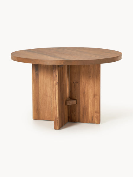 Tavolo rotondo in legno di teak Hugo Ø 120 cm