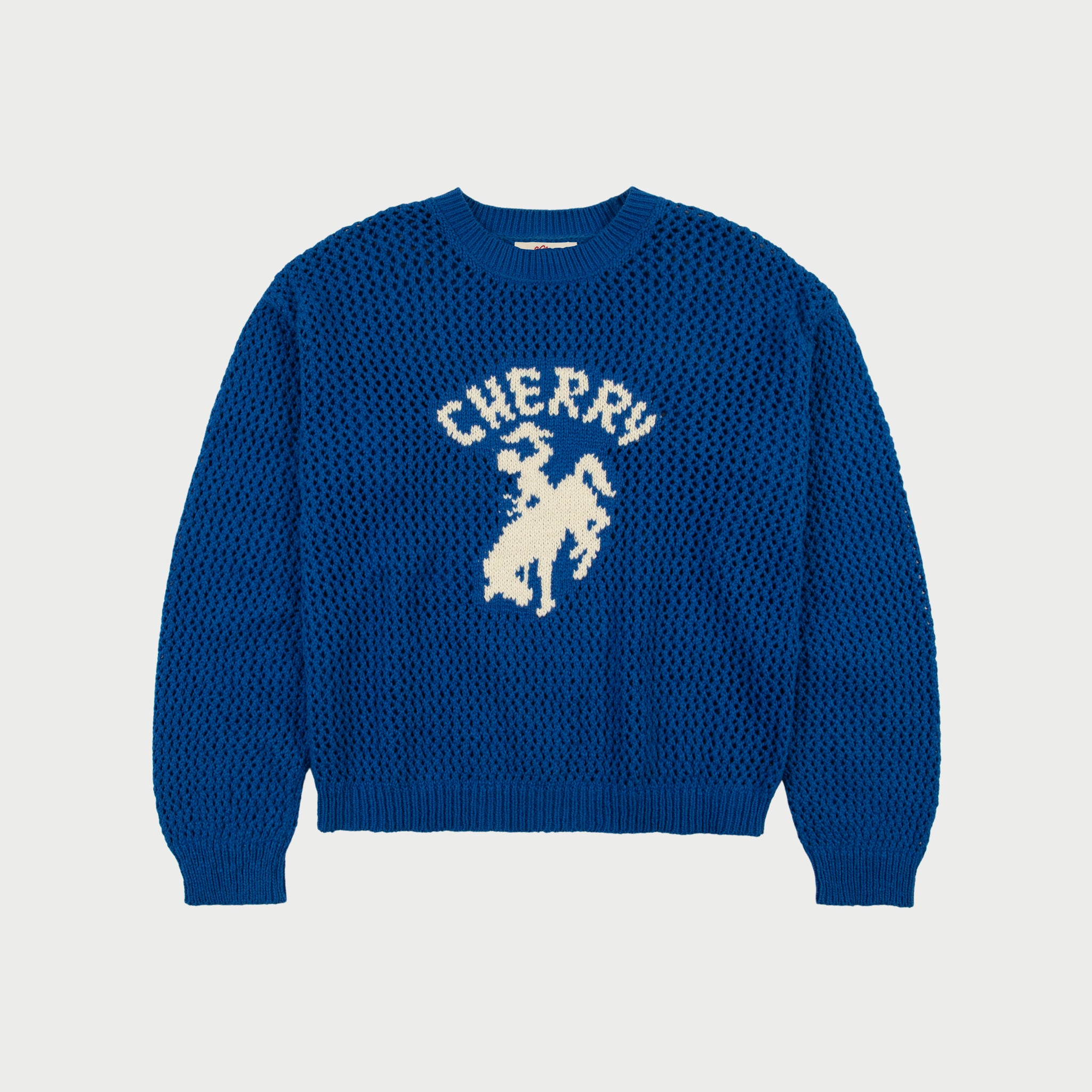 Image of Knit Western Crew (Royal Blue)