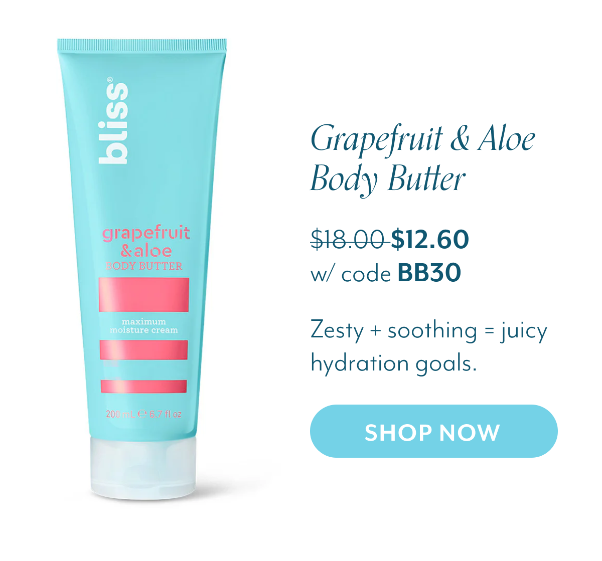 Grapefruit & Aloe  Body Butter  Zesty + soothing = juicy hydration goals.