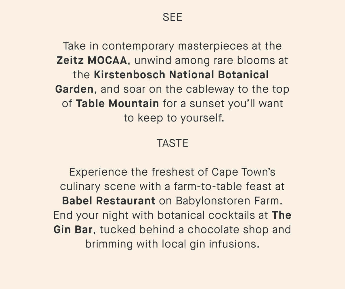 Cape Town - See & Taste