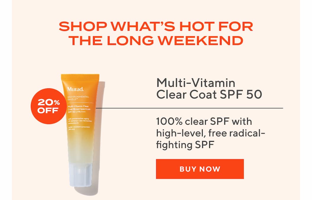 Multi-Vitamin Clear Coat SPF50 SAVE 20% NOW | SHOP NOW