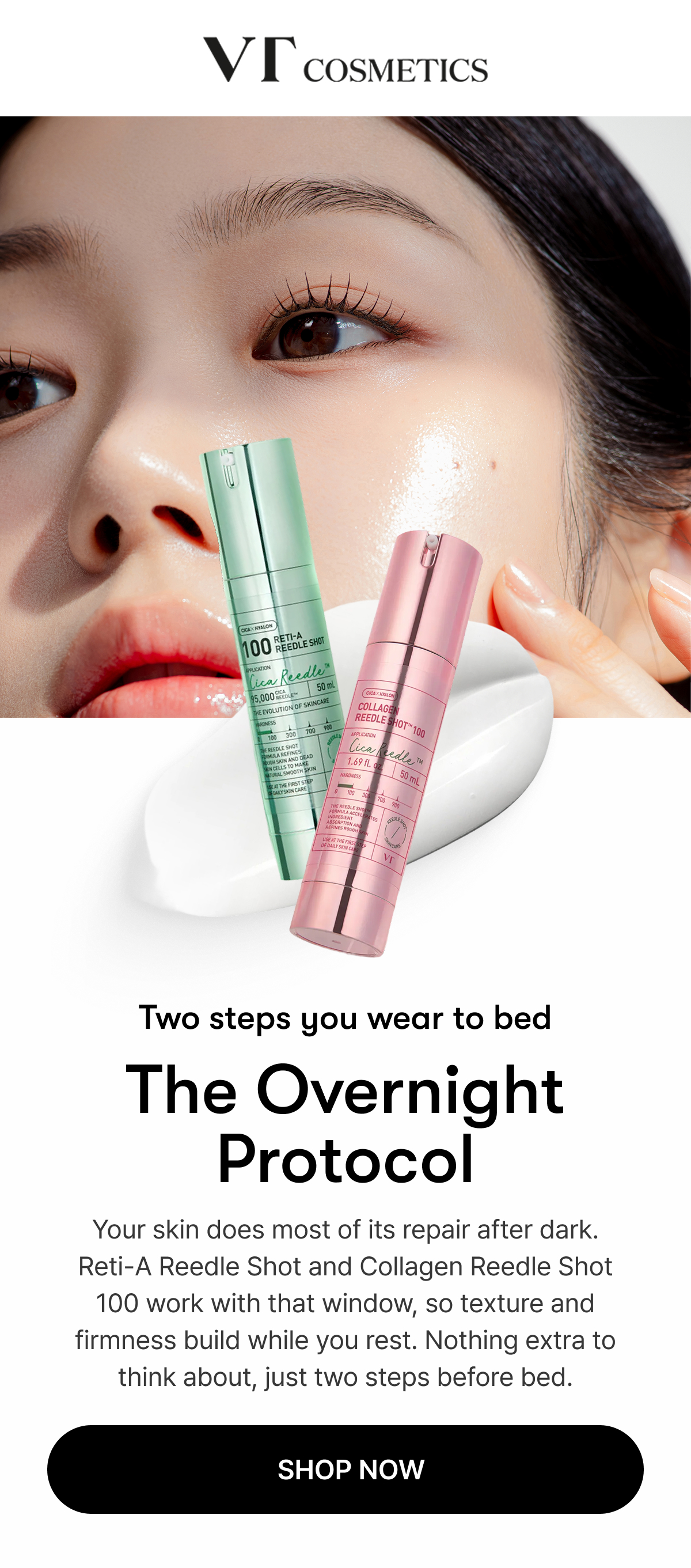 Two steps you wear to bed