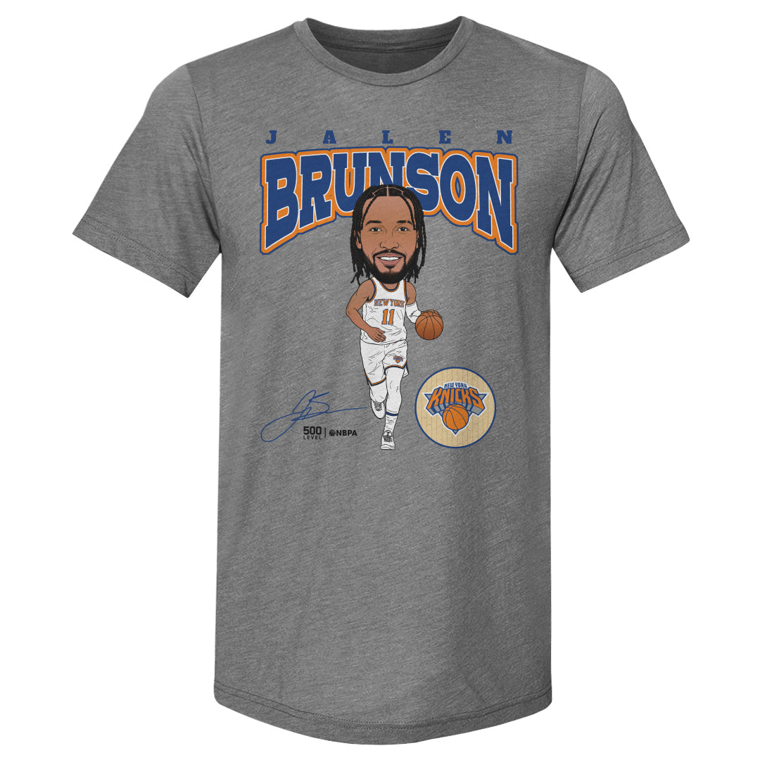 Image of Jalen Brunson New York Knicks Hardwood Comic WHT