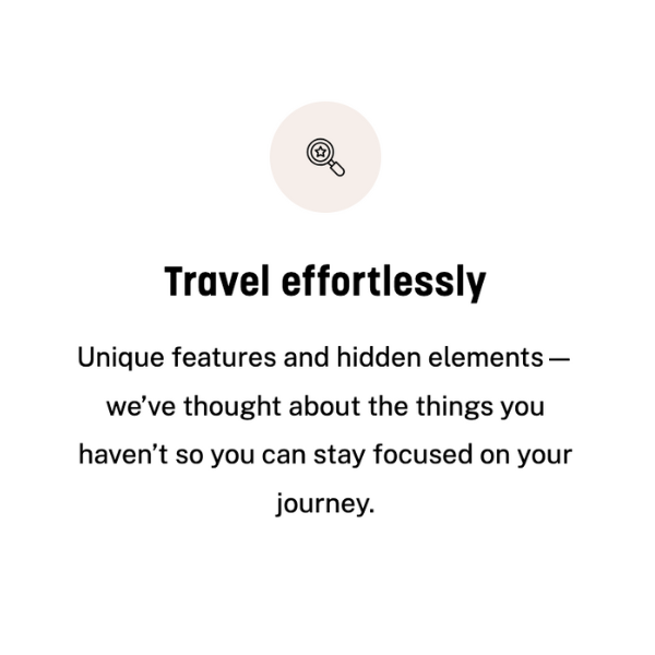 Travel effortlessly