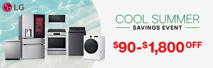 LG Summer Savings $100-$1800 OFF