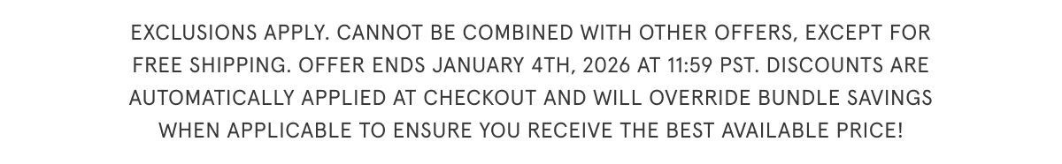 Exclusions apply
