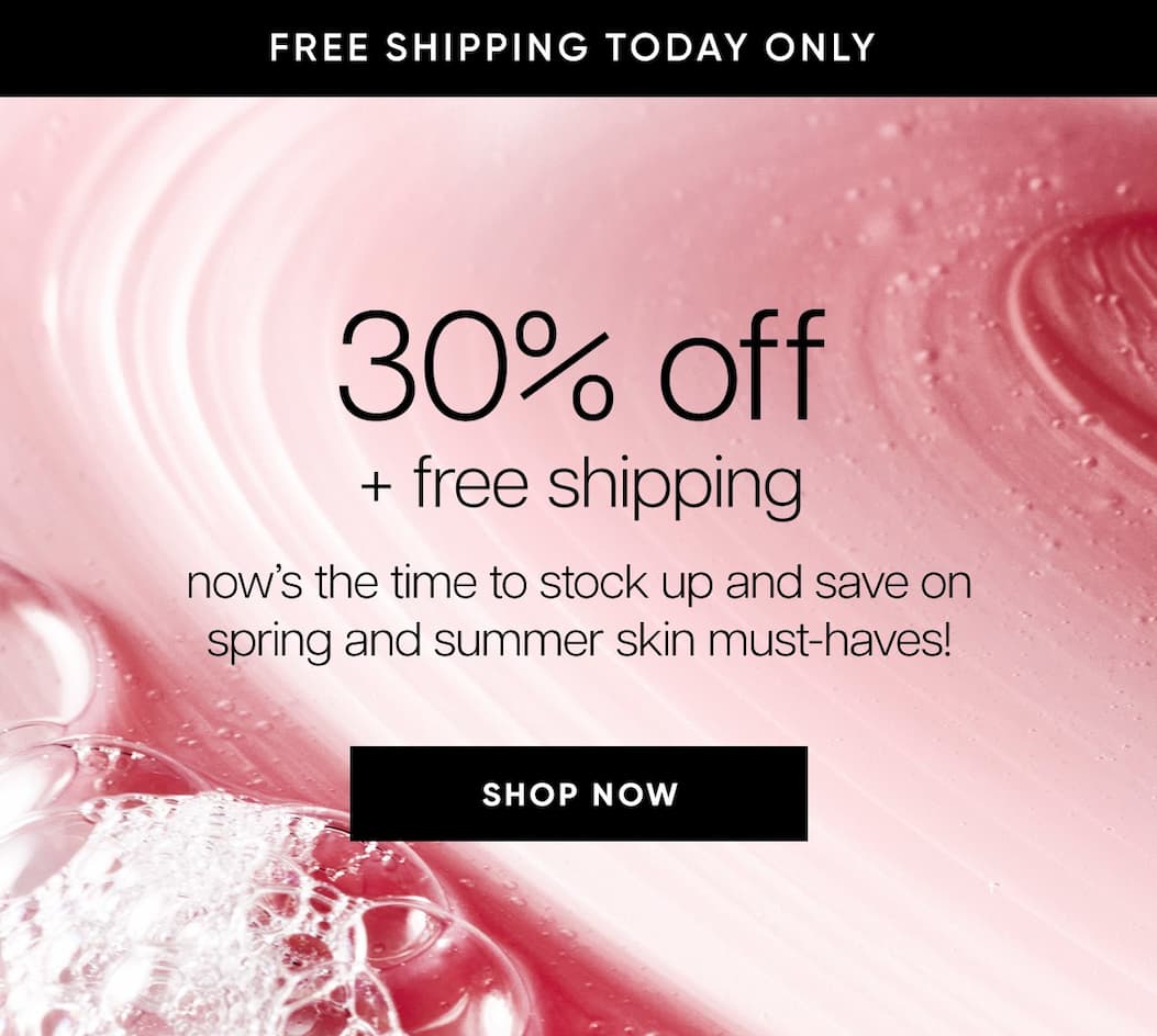 30% off + free shipping