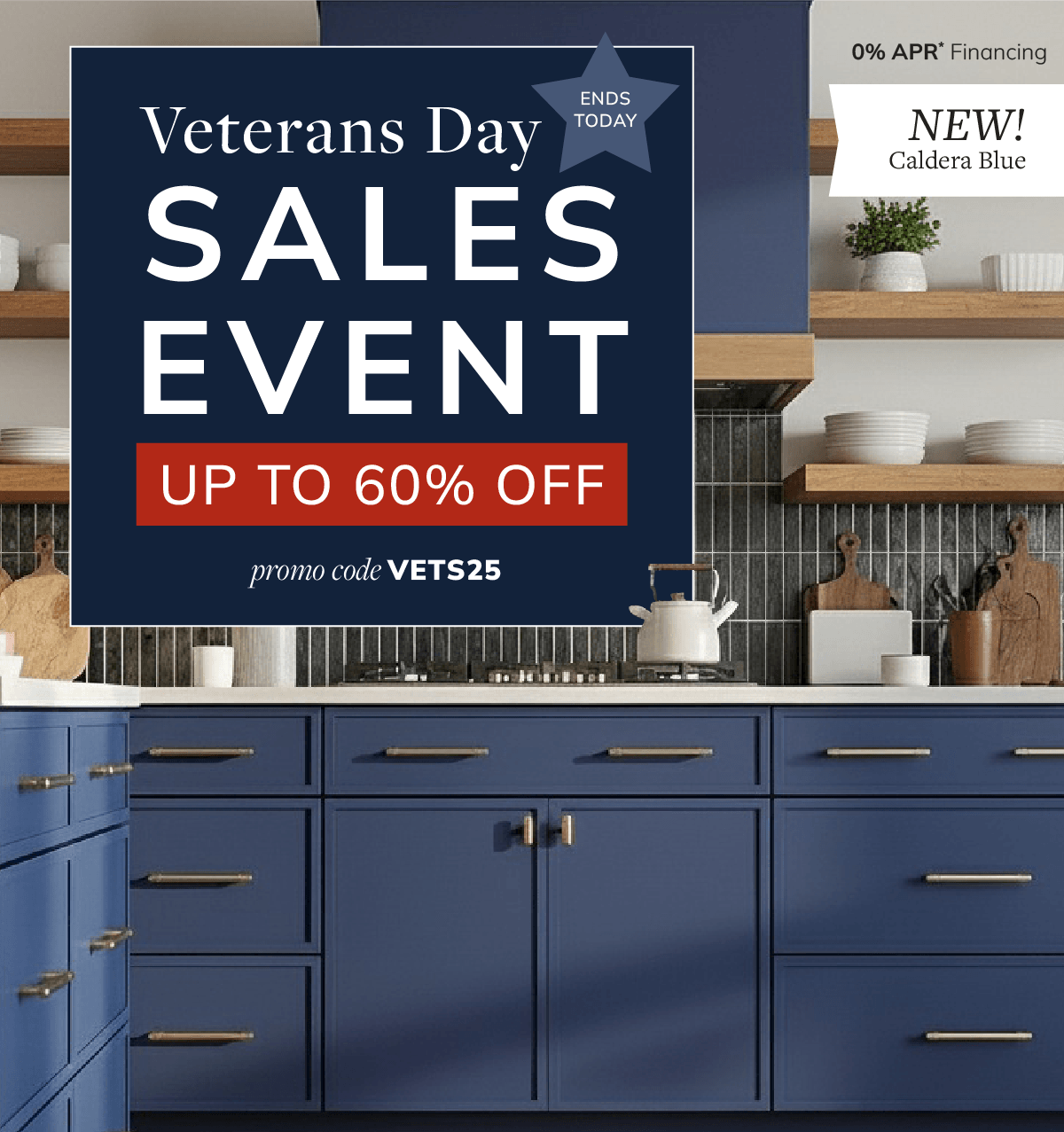 Veterans Day Sales Event Ends Tomorrow: Up to 60% off. Code: VET25