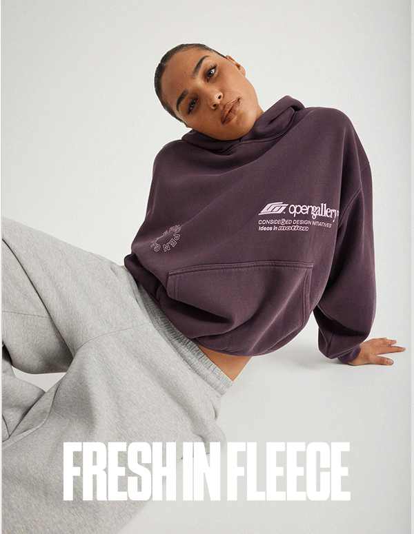 Fresh in fleece - shop new in hoodies, trackpants & premium fleece range