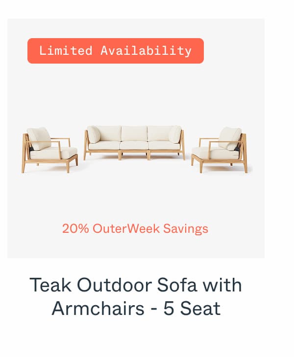 Charcoal Aluminum Outdoor Sofa - 3 Seat