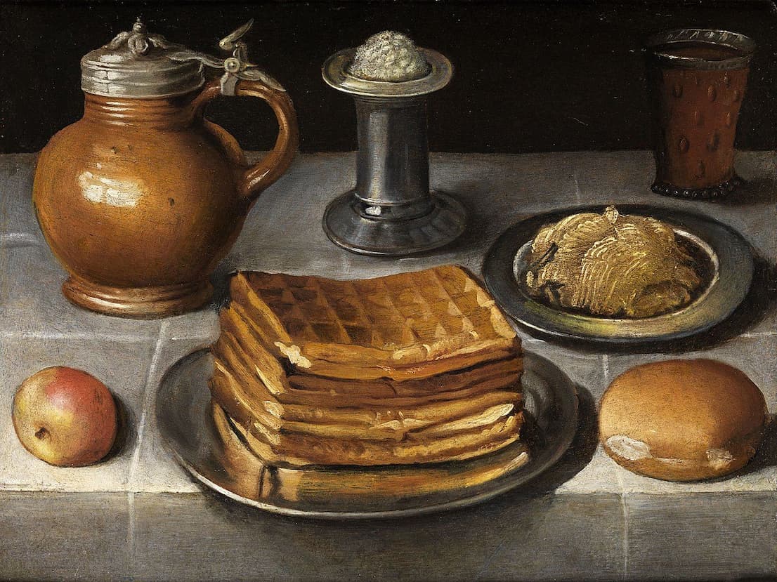 A 17th-century portrait of a waffle