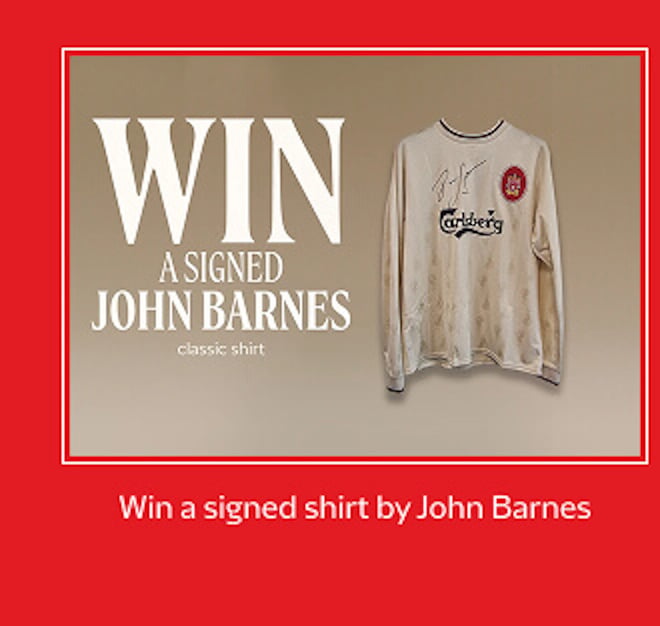 Win a signed shirt by John Barnes