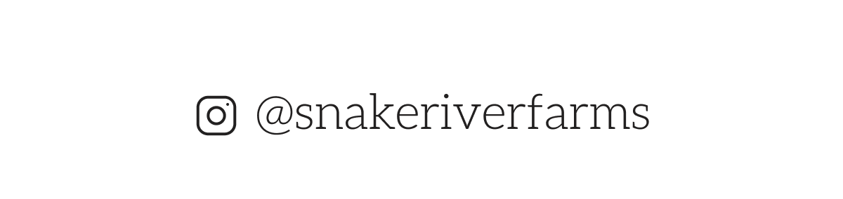 Instagram snakeriverfarms