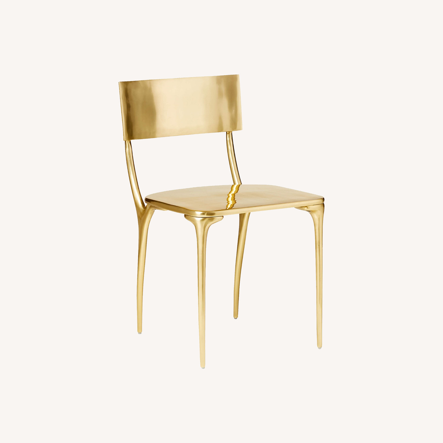 Image of Cb2 Oro Silver Aluminum Dining Chairs