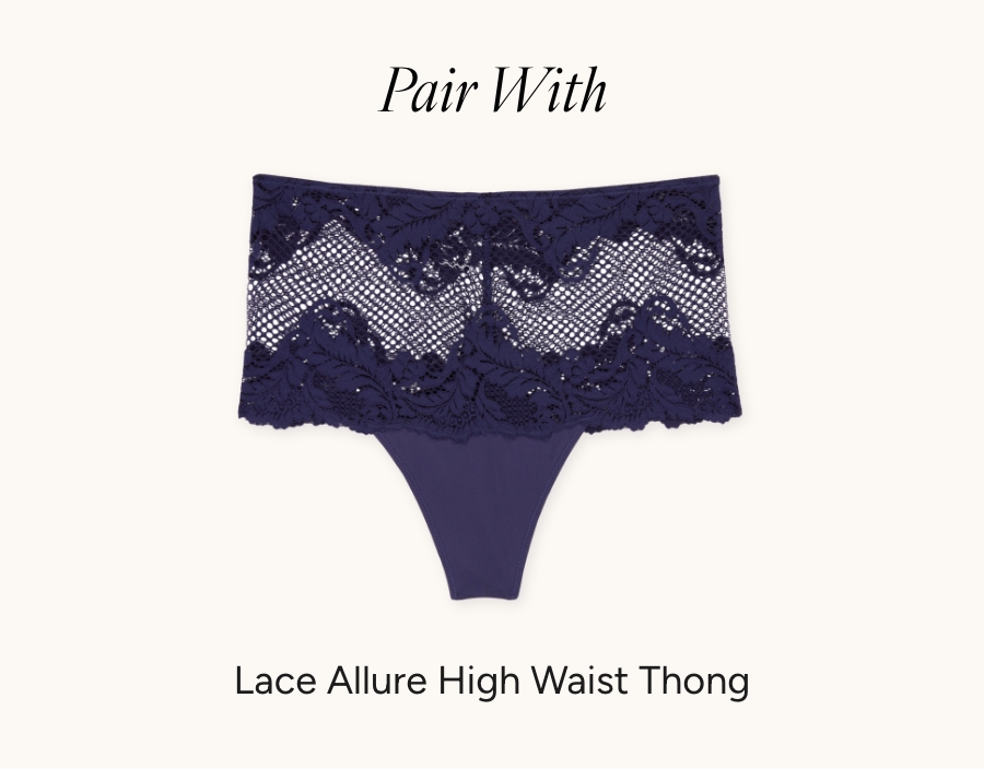 Lace Allure High Waist Thong