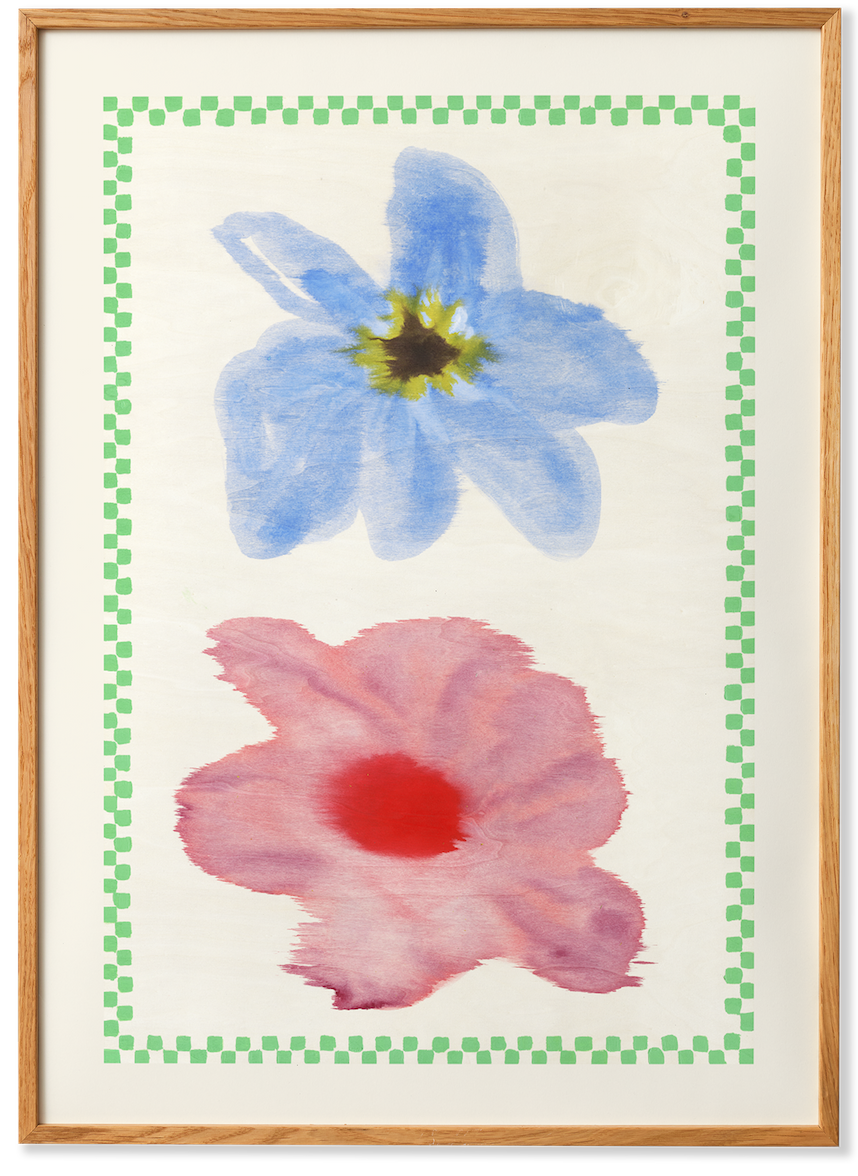 Flower with Checks 01