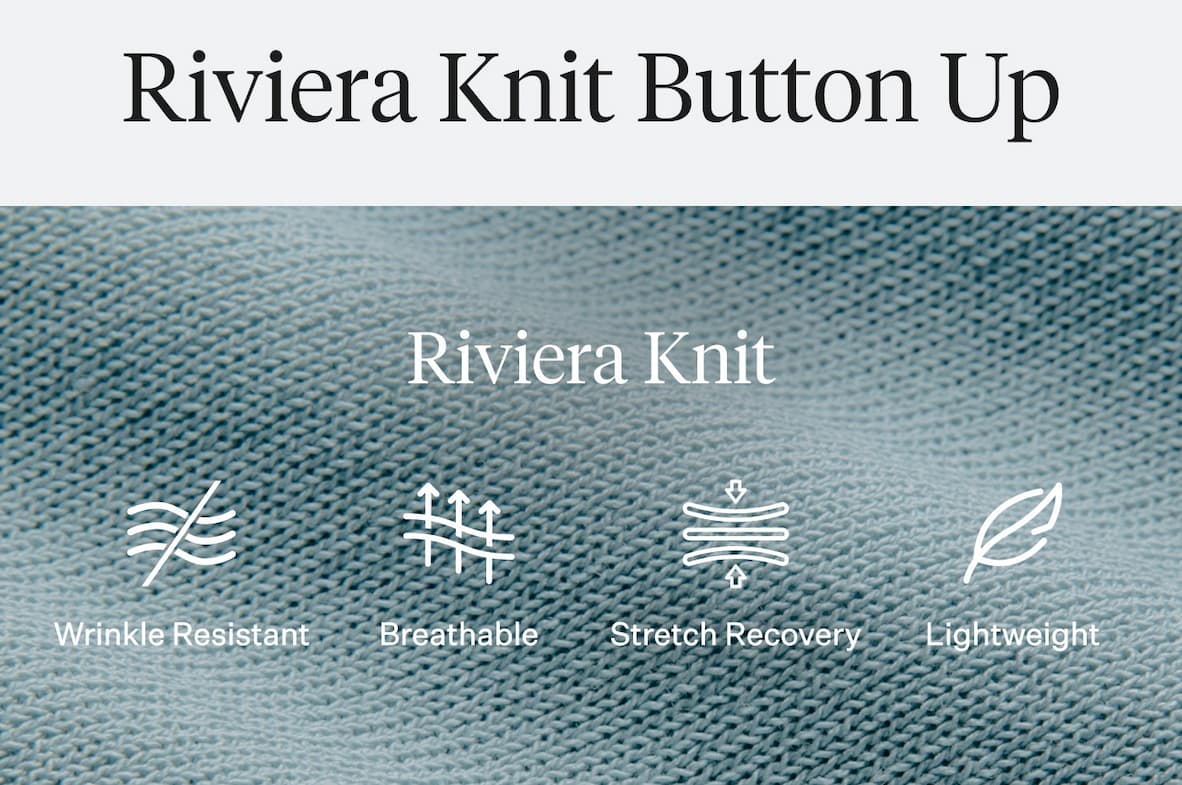 Riviera Knit Button Up