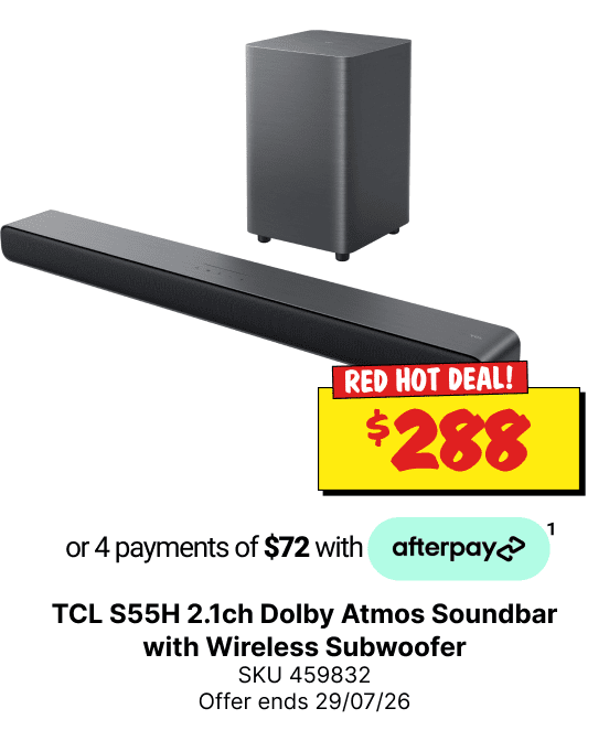 TCL S55H 2.1ch Dolby Atmos Soundbar with Wireless Subwoofer