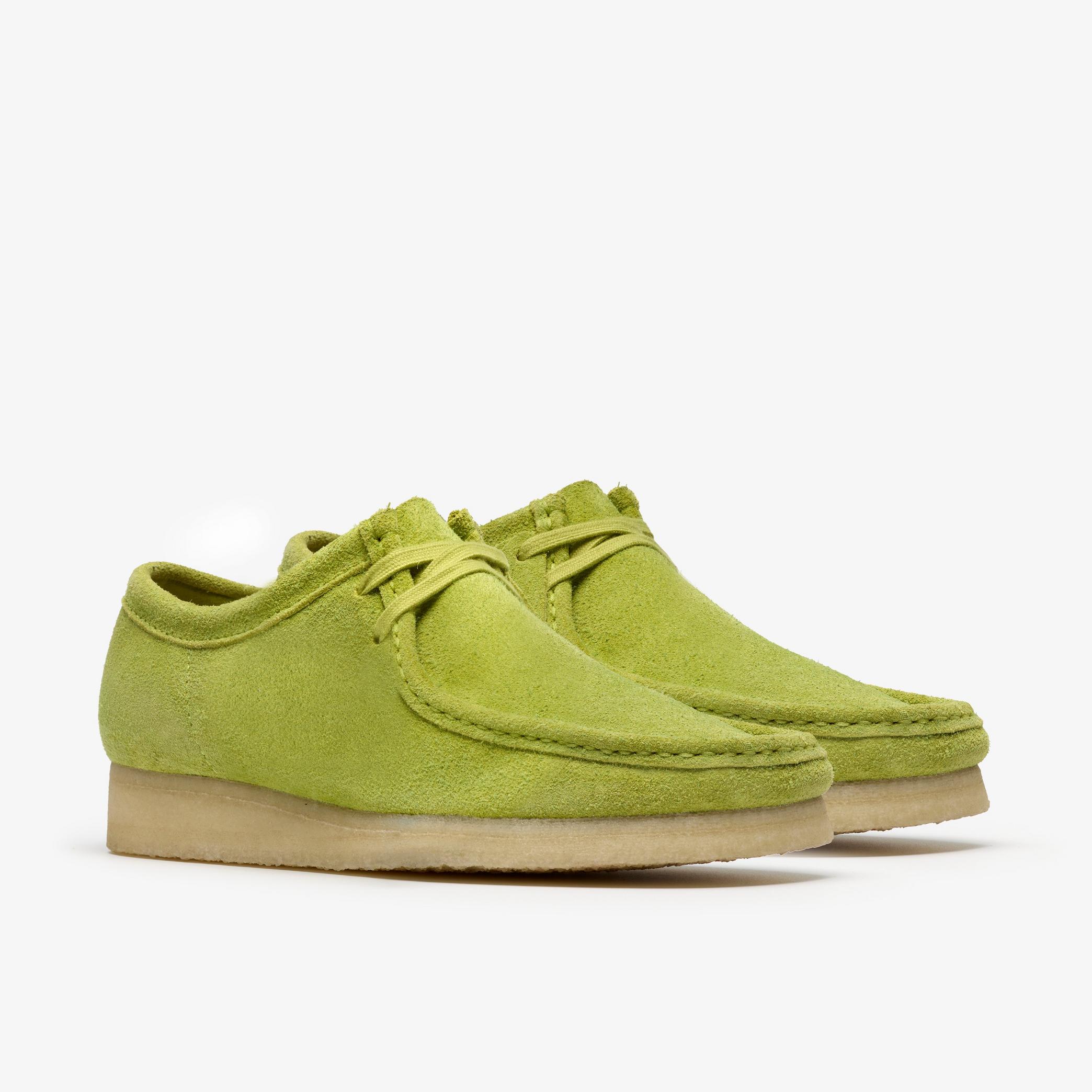 Shop Wallabee Lime Suede
