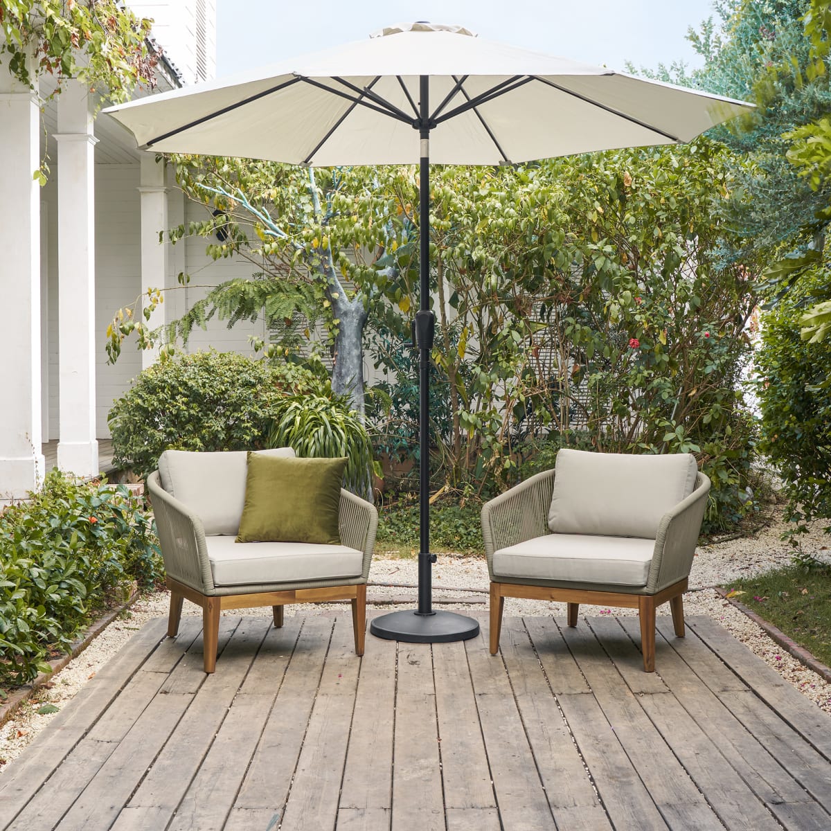 Image of Maui Outdoor Lounge Chair Set, Taupe