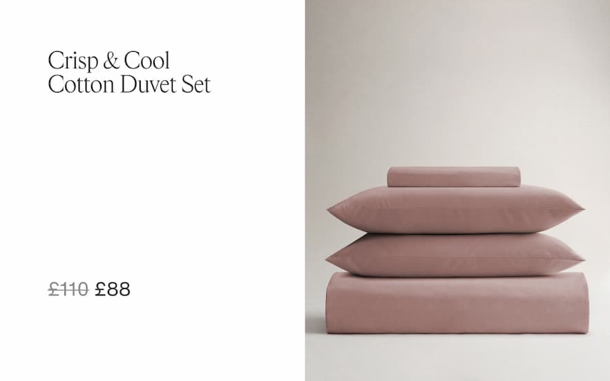 Cotton Duvet Set in Clay