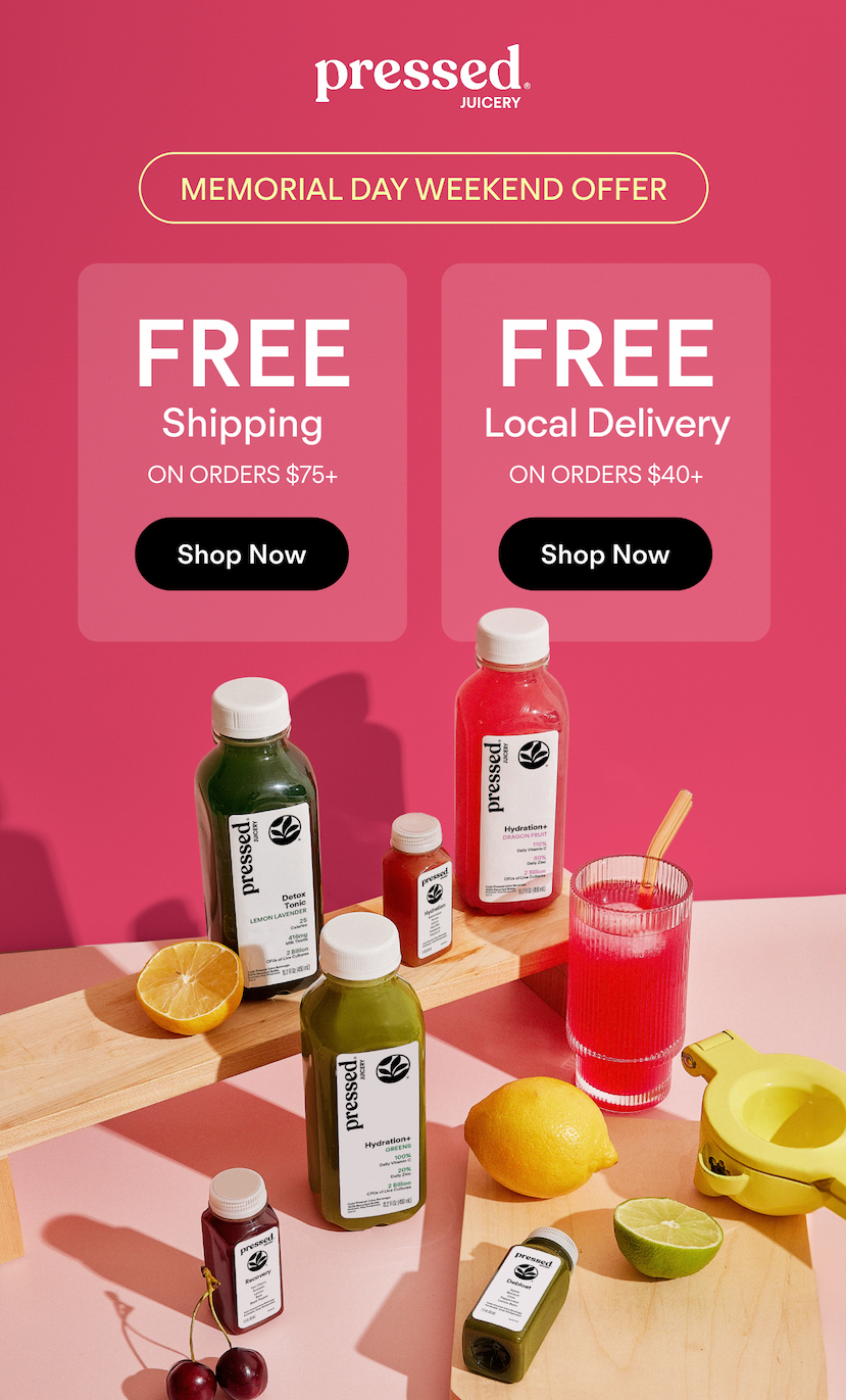 Memorial Day Weekend Offer: Free shipping on orders $75+ and free local delivery on orders $40+ pre-tax