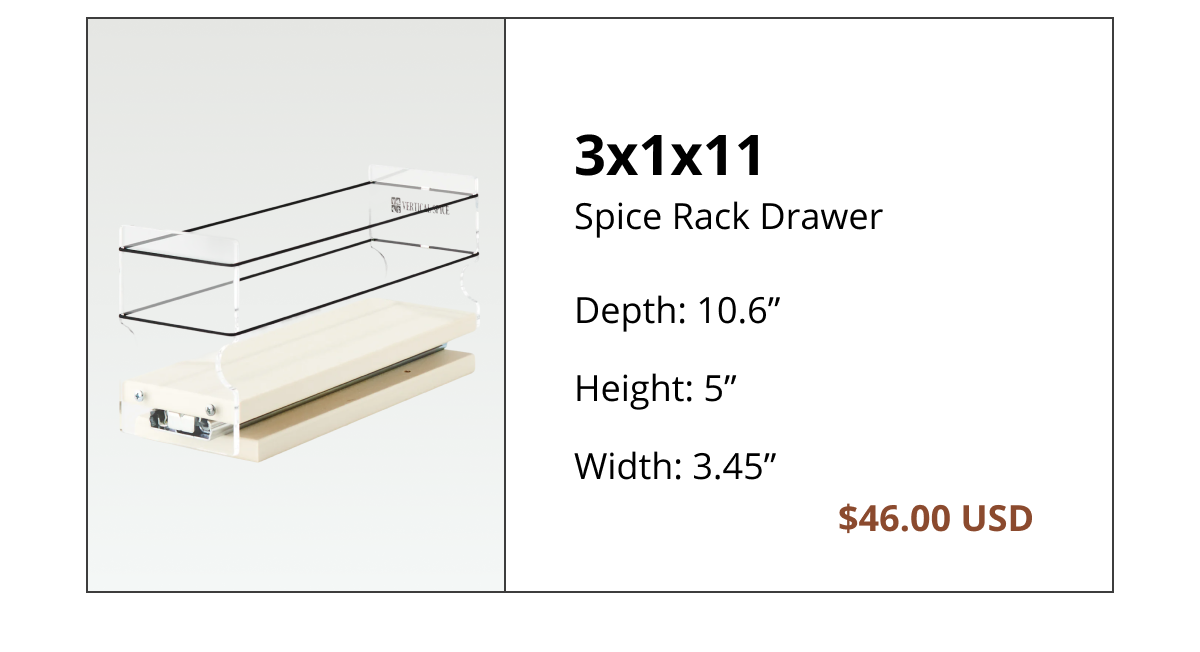 Single-tier narrow pull-out spice rack for slim cabinets, compact design for small kitchen storage spaces