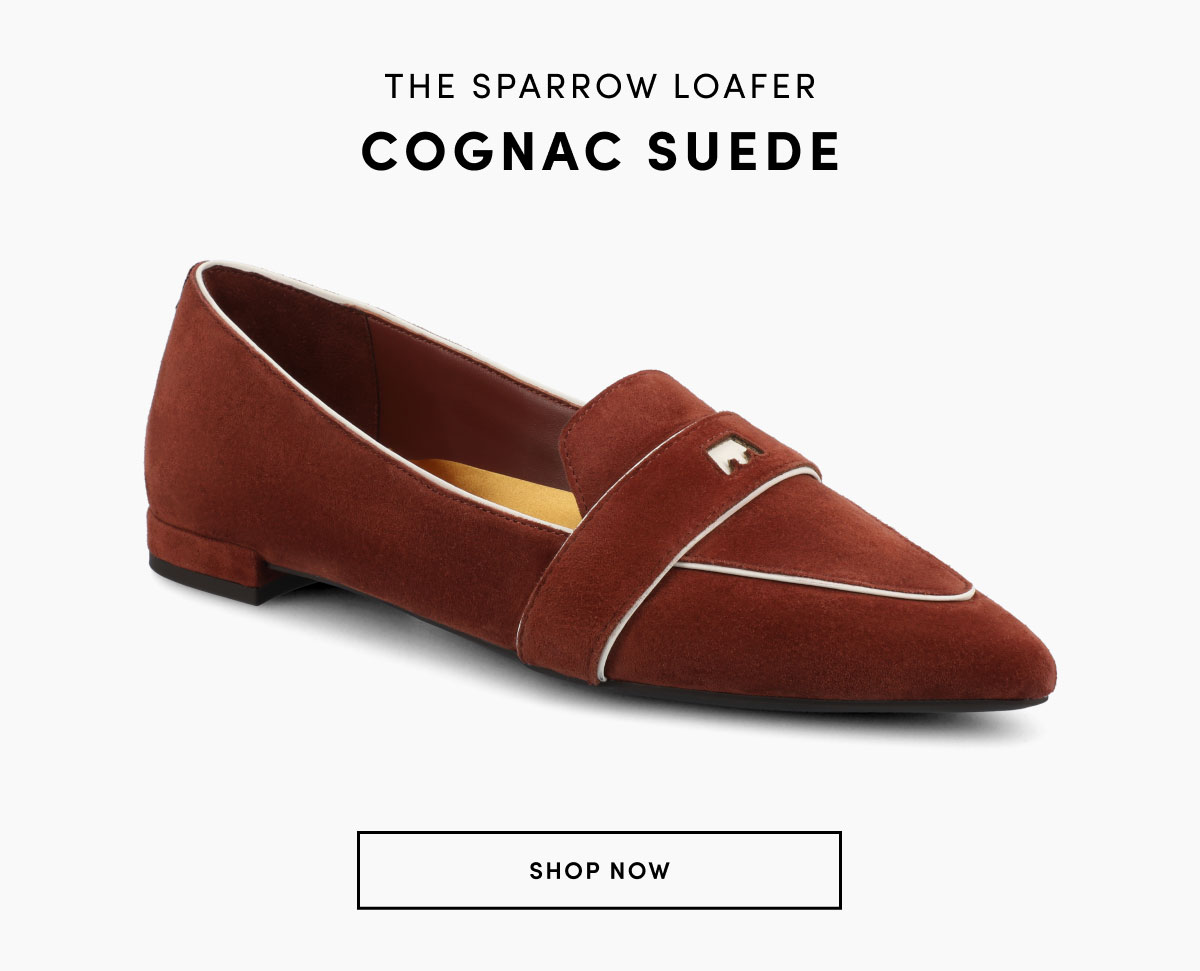 The Sparrow Loafer in Cognac Suede