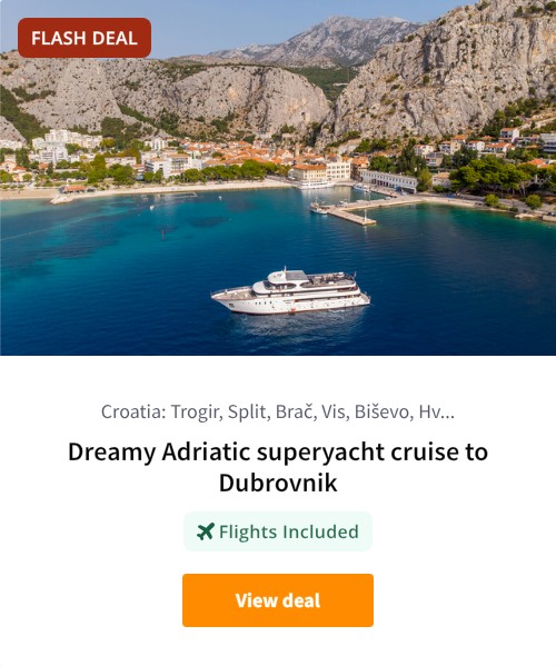 Dreamy Adriatic superyacht cruise to Dubrovnik