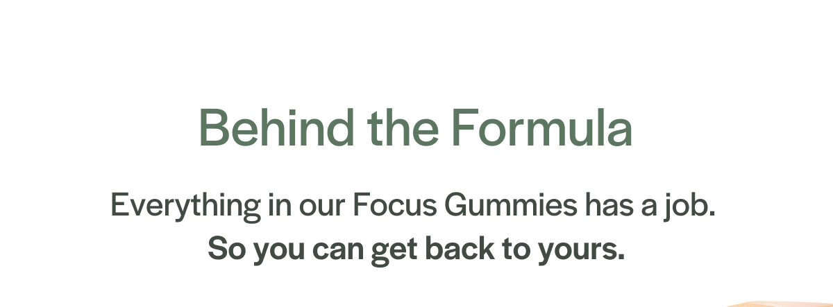 Behind the Formula