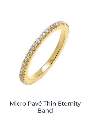 Micro Pave Thin Eternity Band