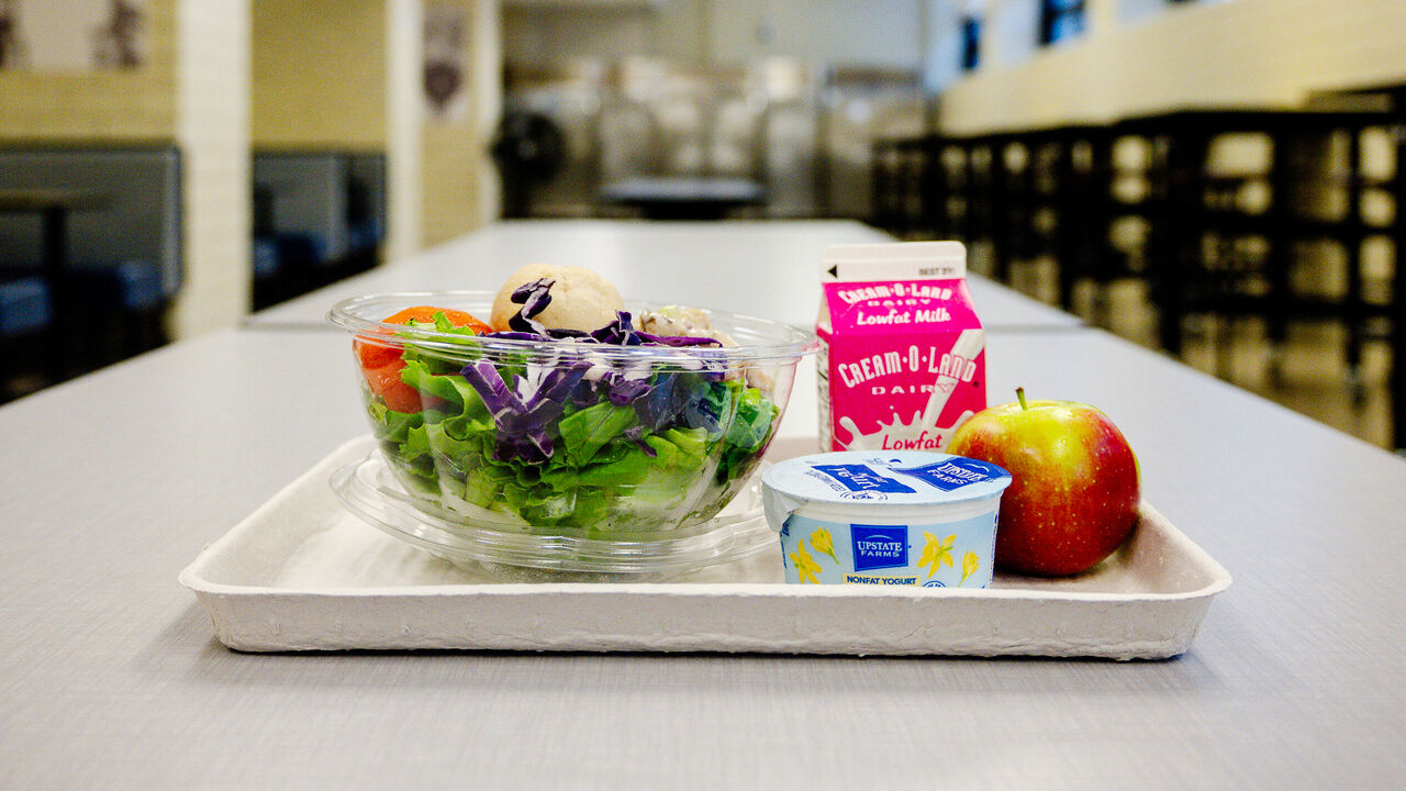 Lunch option at a School in the USA.