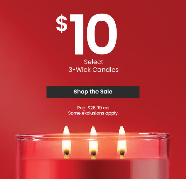 $10 Select 3-Wick Candles