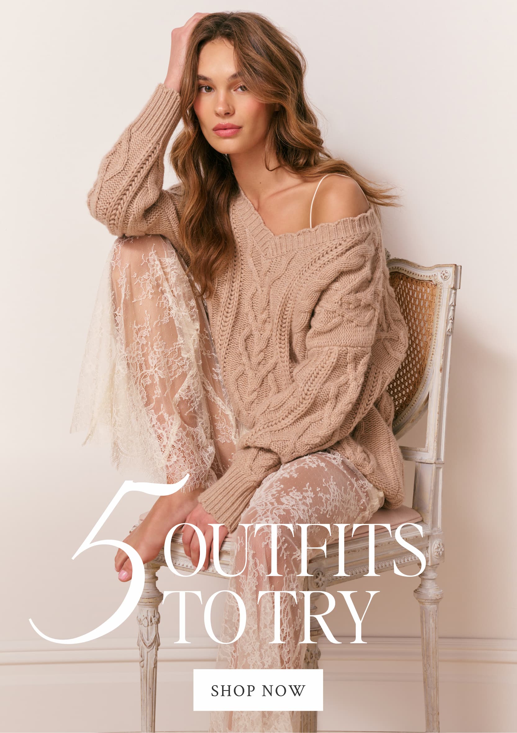 5 OUTFITS TO TRY <SHOP NOW>