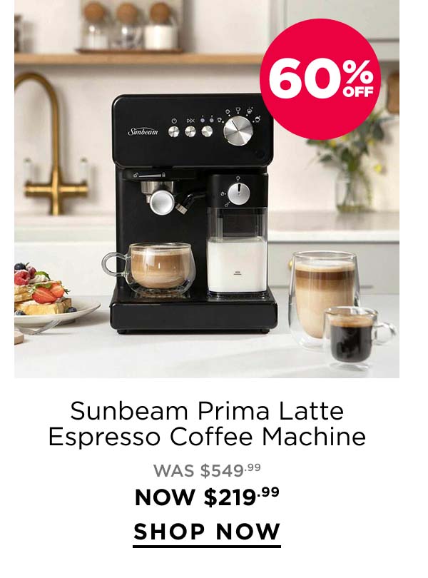Sunbeam Prima Latte Espresso Coffee Machine
