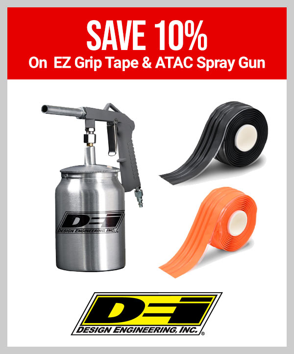 Design Engineering DEI  • Save 10% On EZ Grip Tape & ATAC Spray Gun