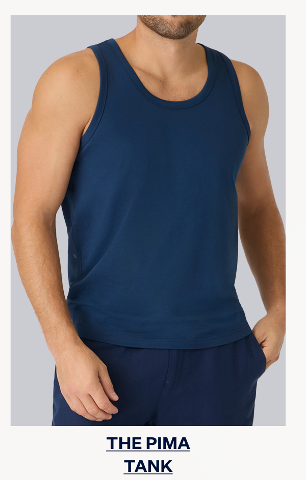 Pima Tank in True Navy