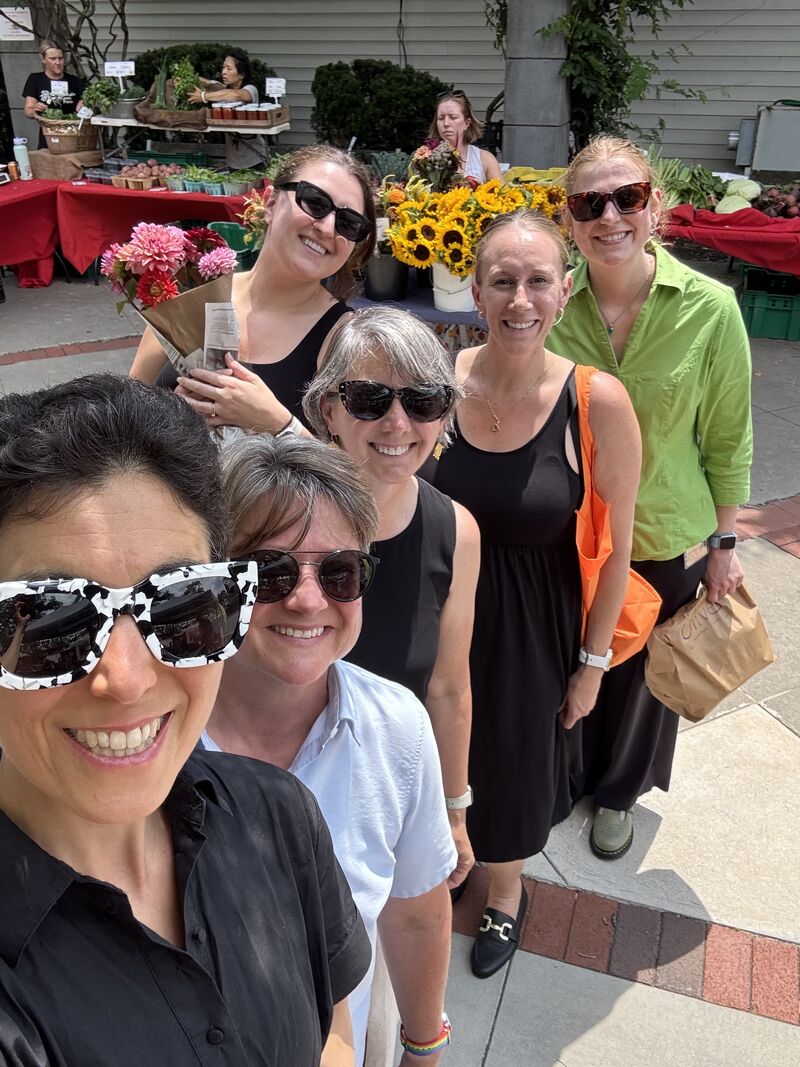 Princeton staff at famers market