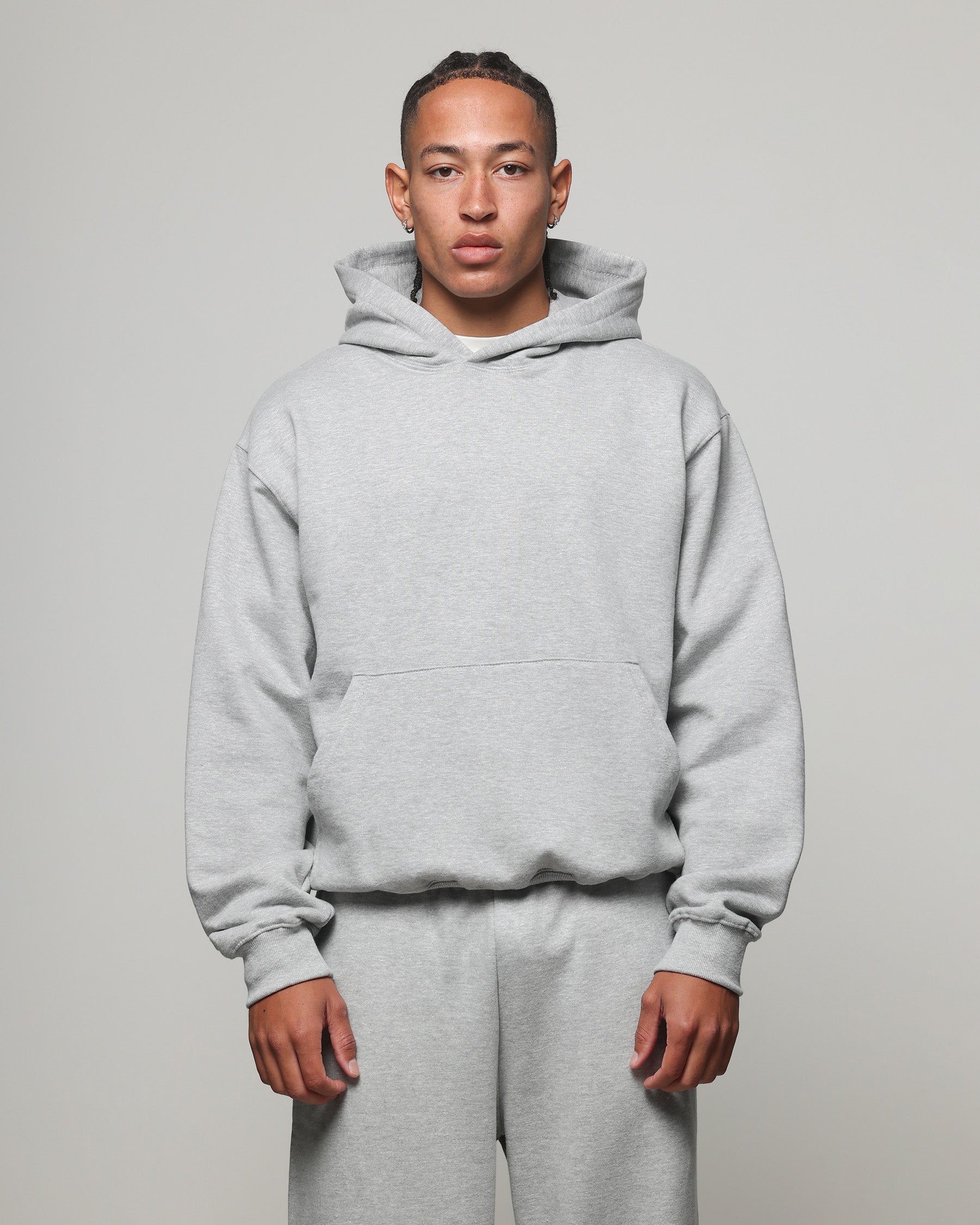 Image of American Thrift Pullover Hoodie Grey Heather