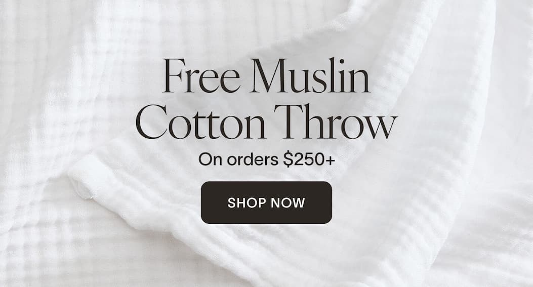 Free Muslin Cotton Throw on Orders $250+