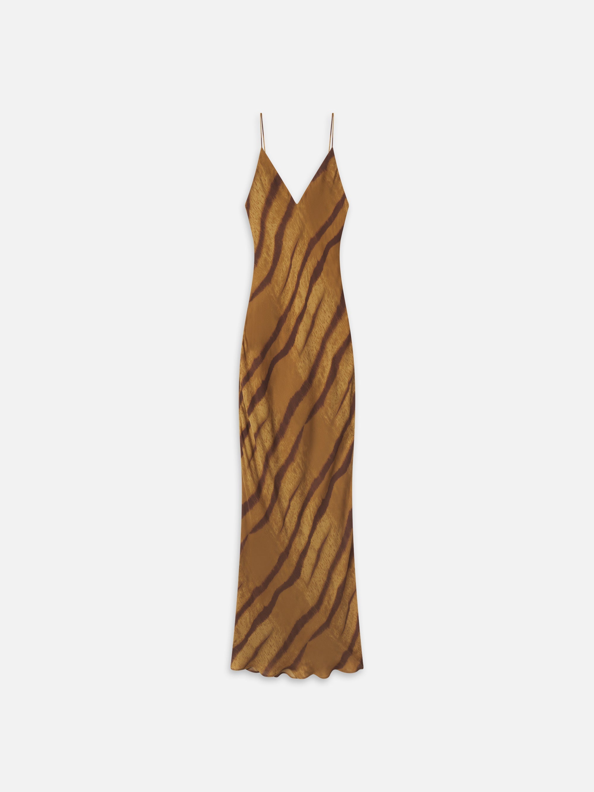 THE SLIP DRESS IN LIGHT TIGER MULTI