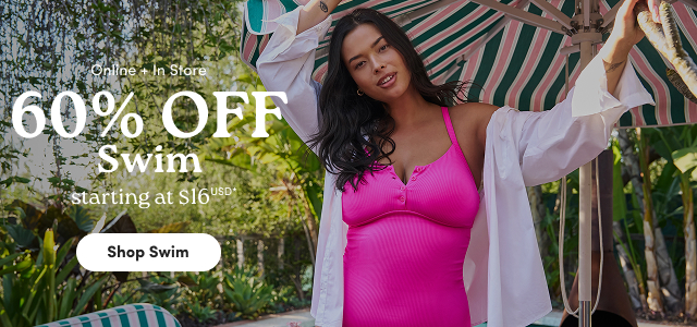 Online + In Store | 60% Off Swim Starting at $16USD* | Shop Swim >